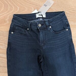 NWT Paige Women's Dark Blue Skinny Jeans Size 24, 31” inseam